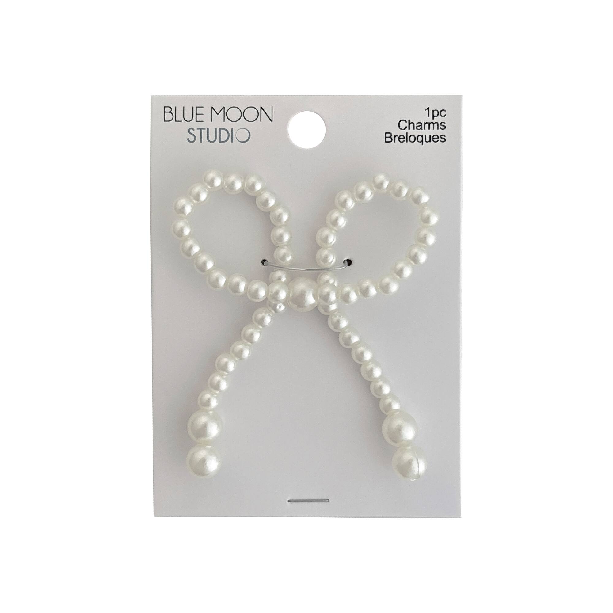 Blue Moon Studio™ Pearl Beaded Bow Charm